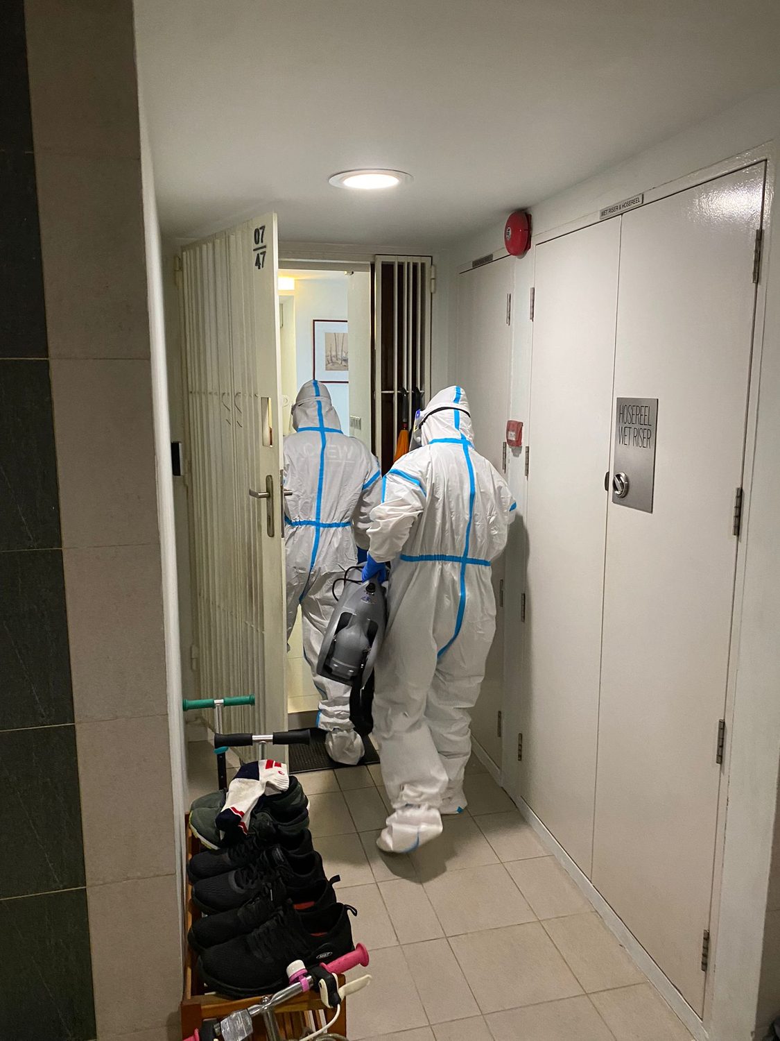 ULV chemical fog disinfection