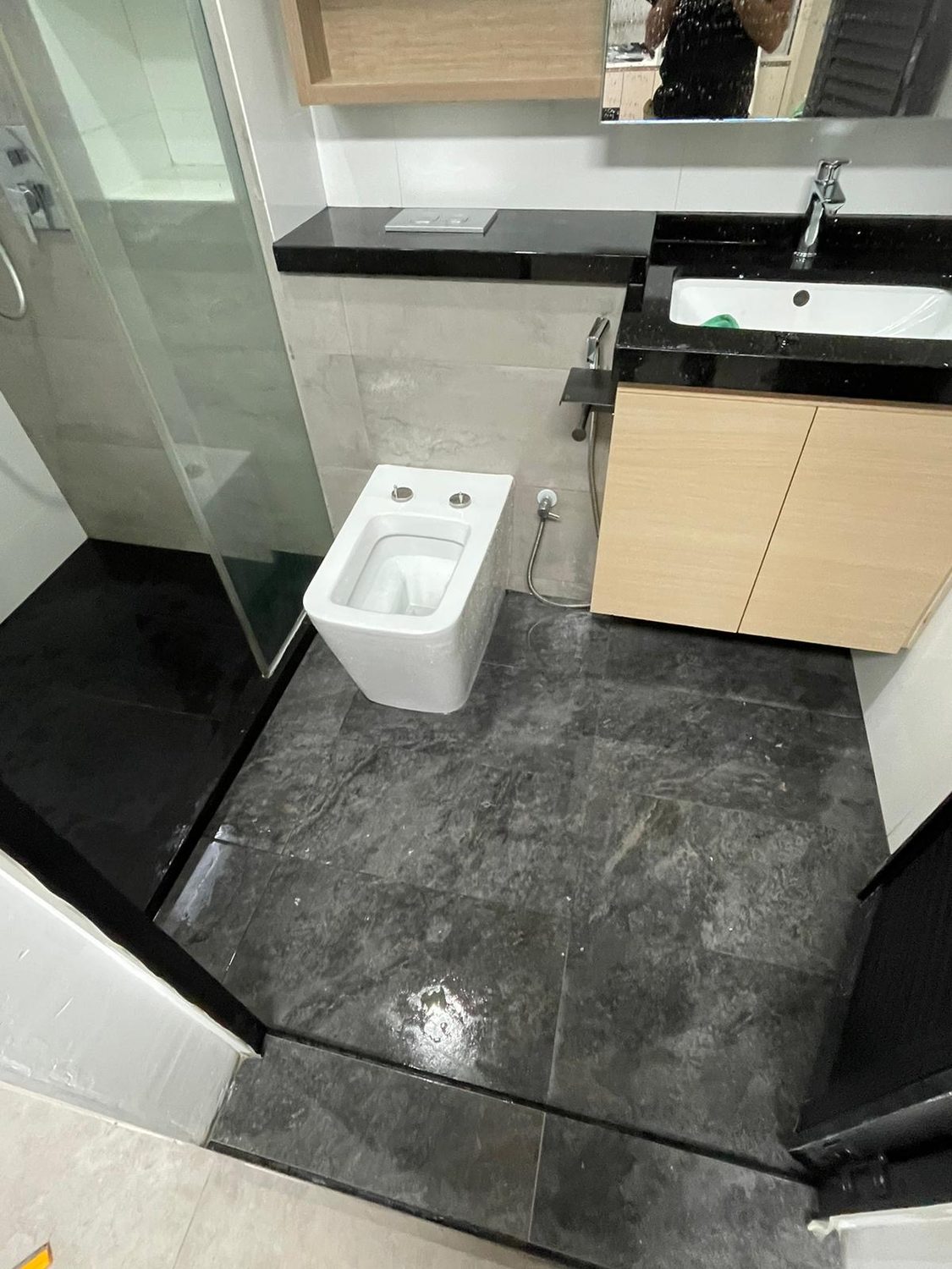Wet area grout whitening