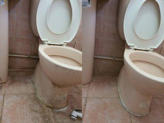 Toilet chemical scrubbing